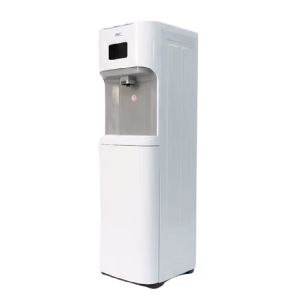 Dispensador de agua SMC SMCDS03PB2 blanco diseño moderno vista tres cuartos, compralo online en granhogar