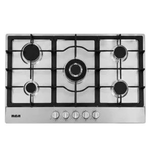 Encimera a gas 90S-005 5Q Inox RCA vista superior frontal, descúbrelo en granhogar