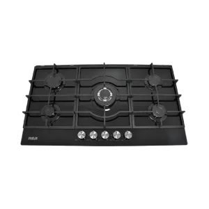 Cocina empotrable RCA 5 quemadores a gas parrillas de hierro fundido vista frontal, consiguelo en granhogar