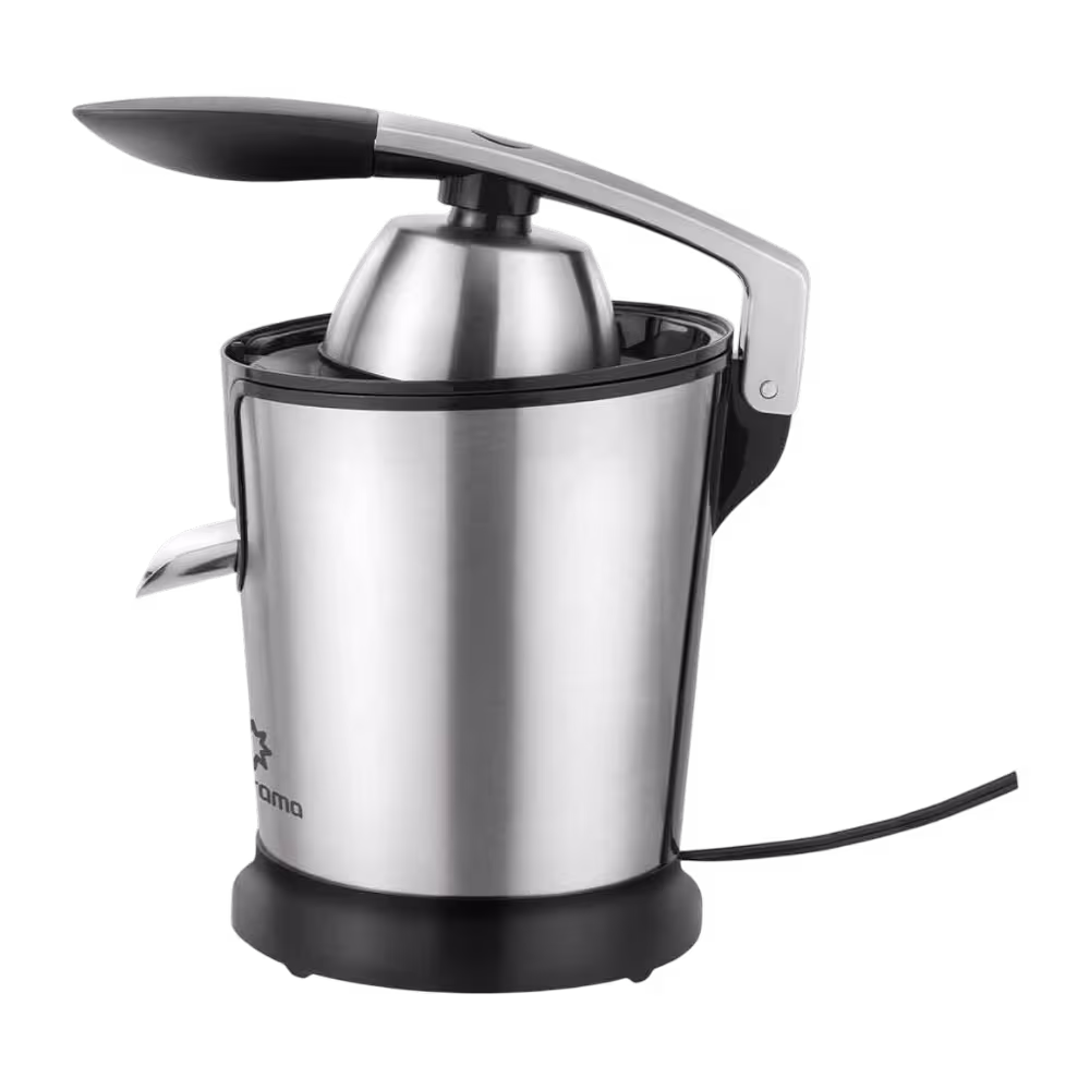 Exprimidor De Cítricos Indurama IEJCR-24 85W palanca de presión vista lateral, compra online en granhogar
