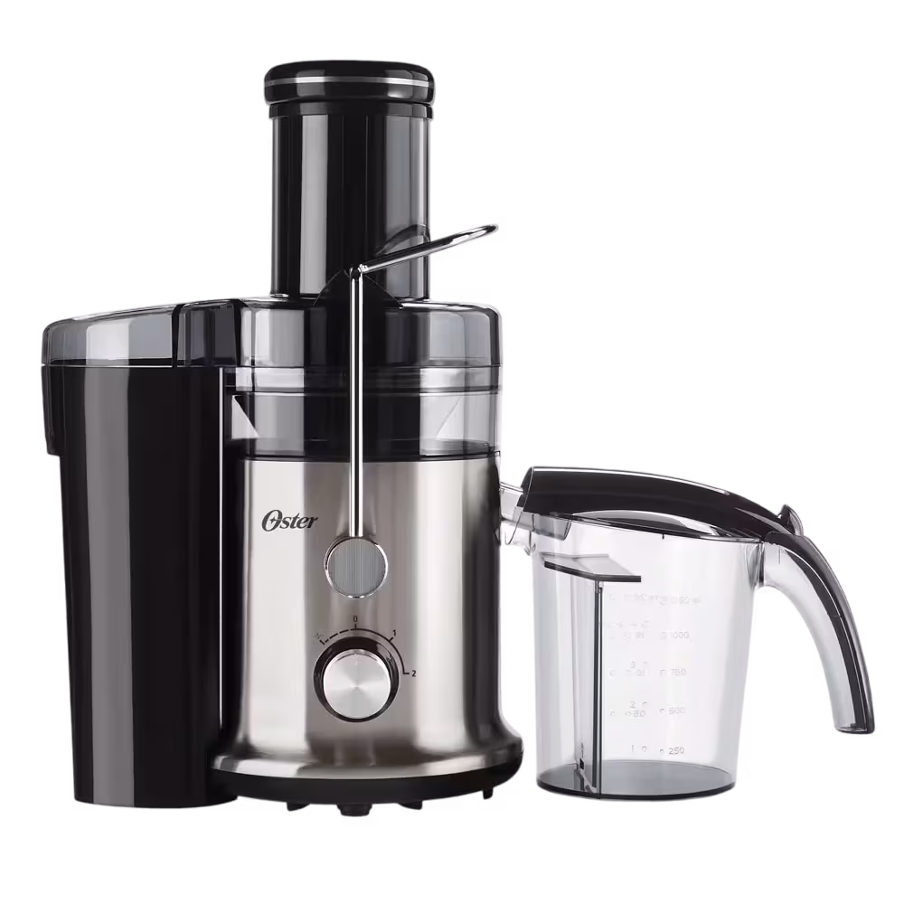 Encuentra el extractor de Jugo Oster FPSTJE320S-013 de 2 velocidades, motor 600W, capacidad 1.5 litros y el mejor precio solo en Gran Hogar Online.