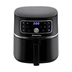 Freidora de Aire Indurama AFI-4.5L panel digital encendido vista frontal Adquiére en granhogar