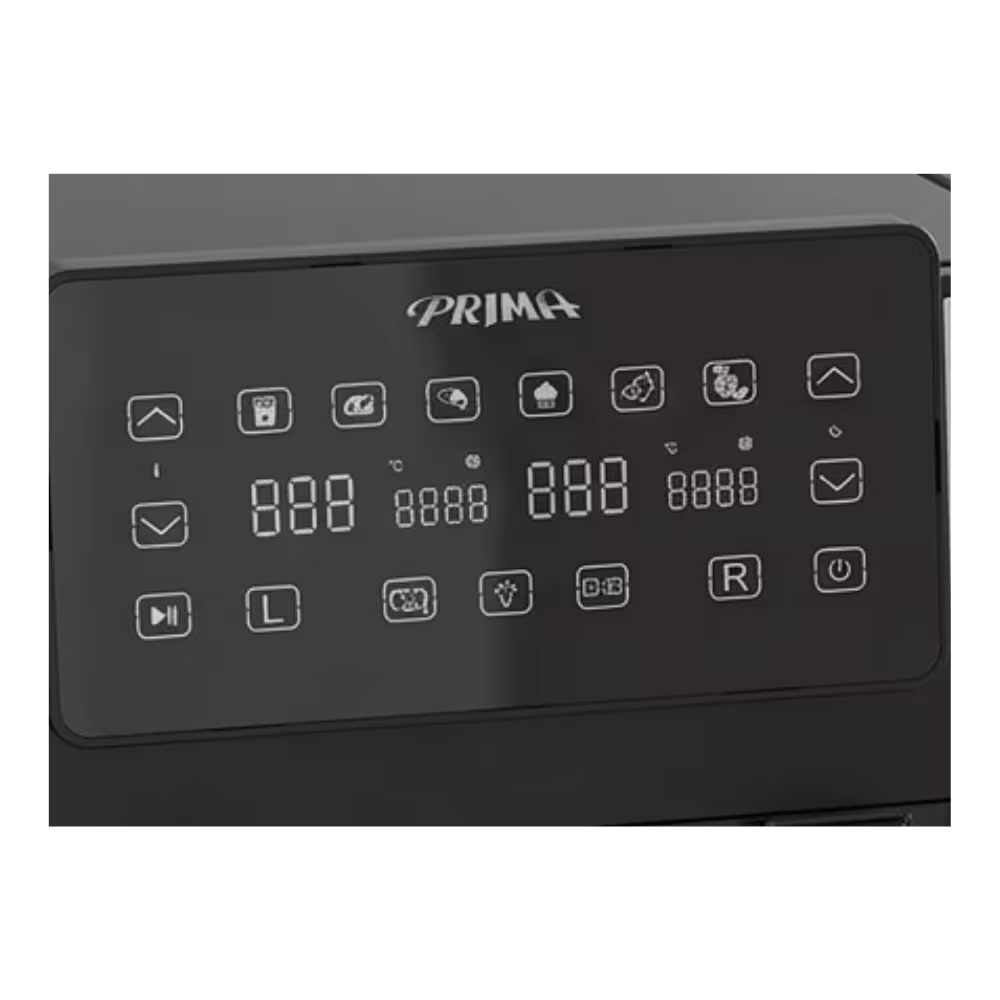 Freidora De Aire Prima AFD-4006-W panel táctil digital con pantalla LED, adquiérelo en granhogar