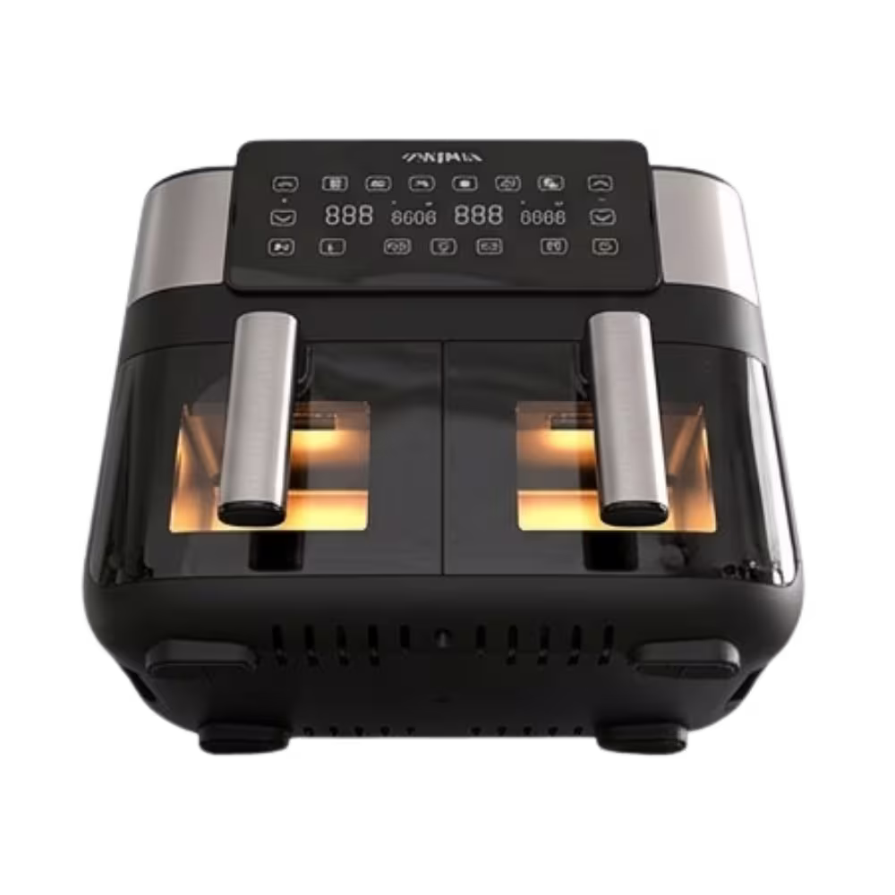 Freidora De Aire Prima AFD-4006-W 1800W asas de acero inoxidable vista frontal, adquiérelo en granhogar