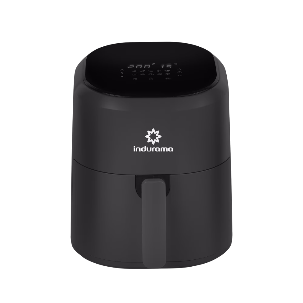 Freidora de aire IAFVER25 4.5 L 1350W Indurama negra vista frontal descúbrelo en granhogar