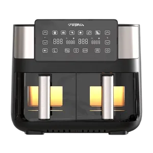 Freidora De Aire Prima AFD-4006-W 1800W visores iluminados vista frontal, adquiérelo en granhogar
