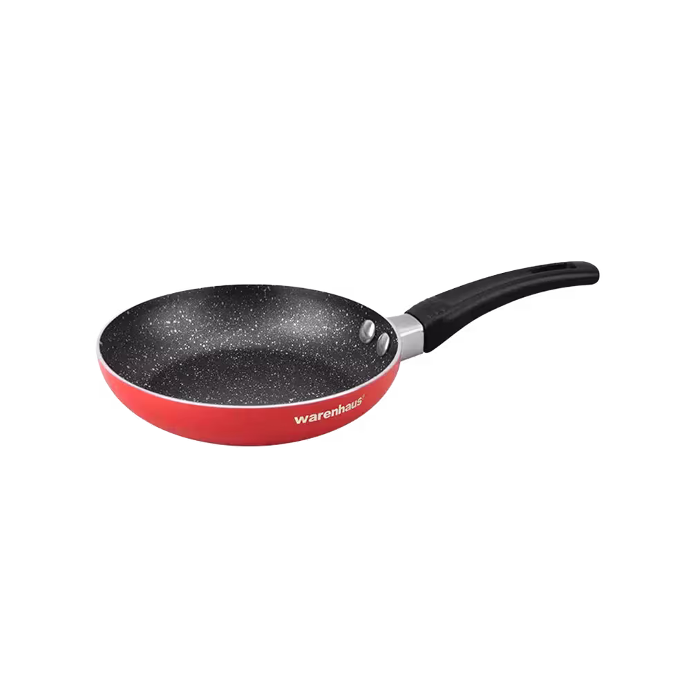 Freidora de huevos Warenhaus 14 cm antiadherente sin tapa vista diagonal. Disponible en granhogar