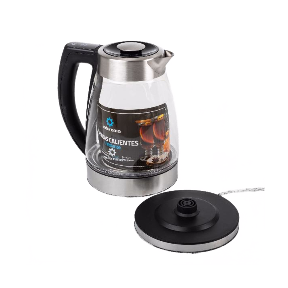 Hervidor de agua Indurama IHCR24 de 1.7 litros con base vista principal disponible en granhogar
