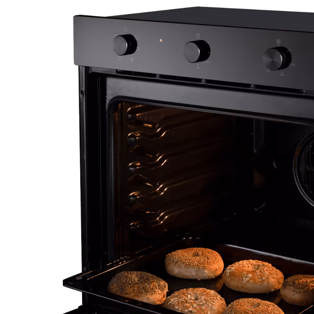 Horno Empotrable HEI-75ENDF Indurama combina diseño sofisticado, tecnología avanzada y cocción uniforme para resultados perfectos en cada receta.