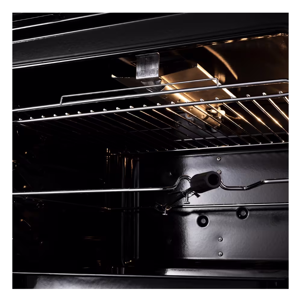 Horno empotrable Indurama HEI-75GN con luz interior y quemador primer plano encuentrala en granhogar