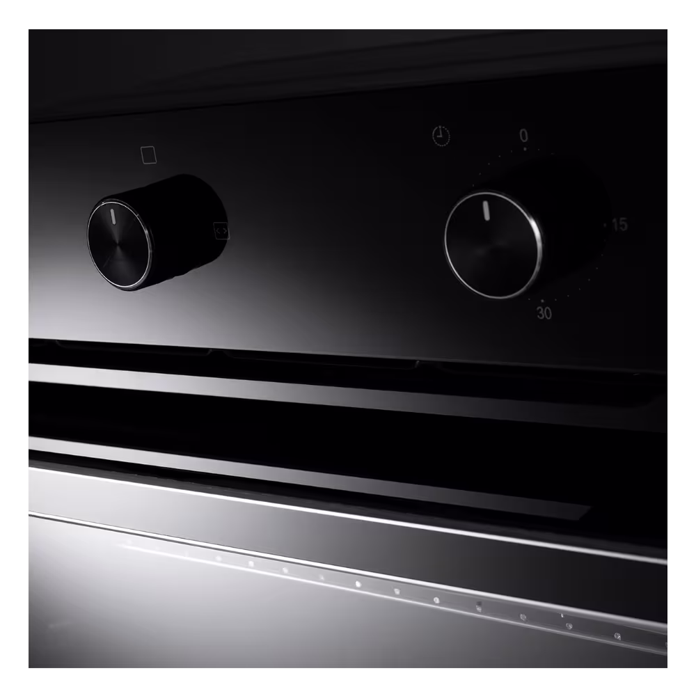 Horno empotrable Indurama HEI-75GN con perillas de temperatura primer plano encuentrala en granhogar