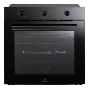 Horno empotrable Indurama HEI-75GN con tres perillas de control vista frontal encuentrala en granhogar