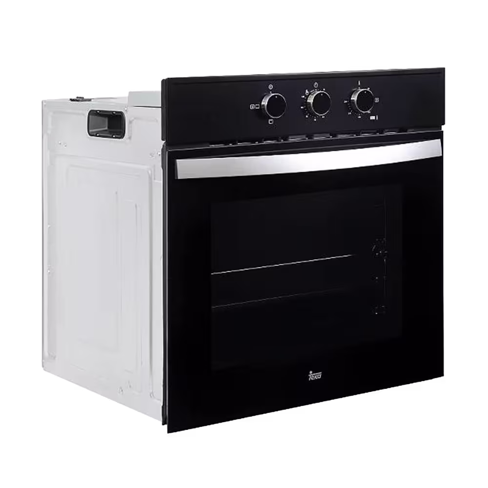 Horno empotrable Teka HBB 510 BK 76 litros diseño moderno de encastre vista diagonal. Cómpralo en granhogar
