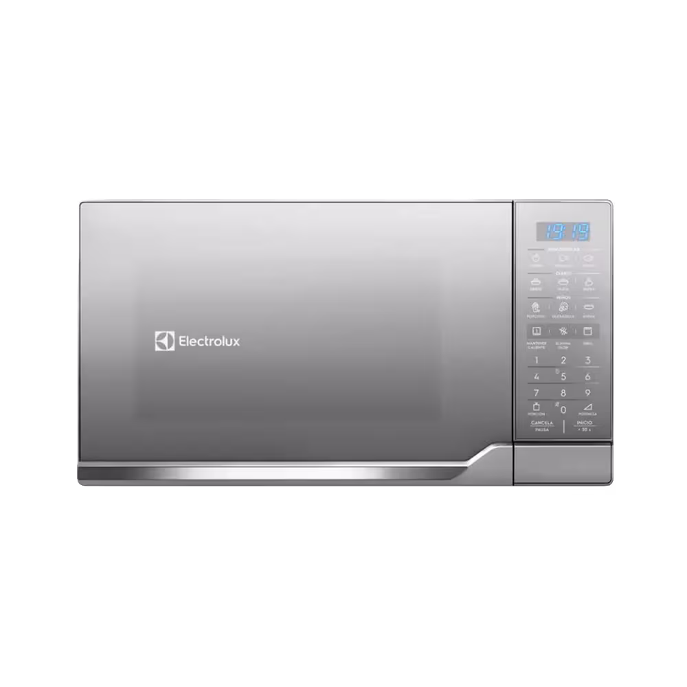 Microondas Electrolux EMDO30G3GSEUG puerta espejada y panel digital vista frontal. Disponible en granhogar