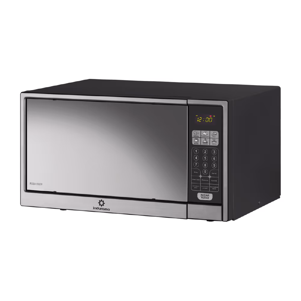Horno microondas digital Indurama MWI-30NE de 30 litros vista diagonal derecha compra en granhogar