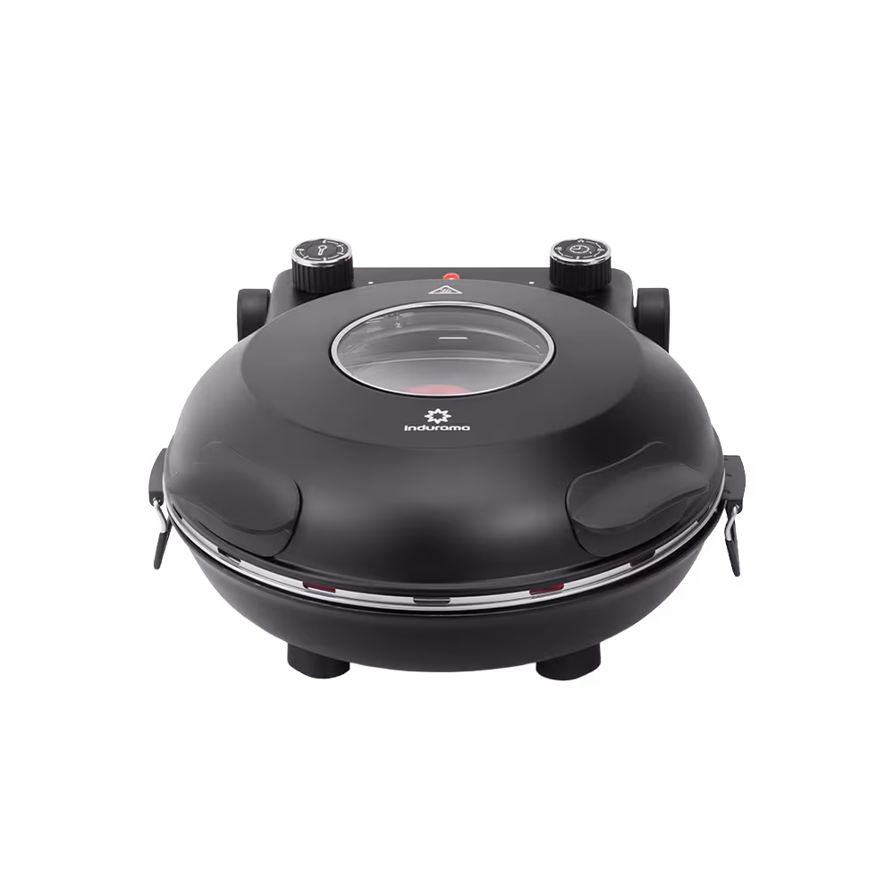 Horno para pizza Indurama HPZI-30 1200W con ventana transparente vista frontal. Encuéntralo en granhogar