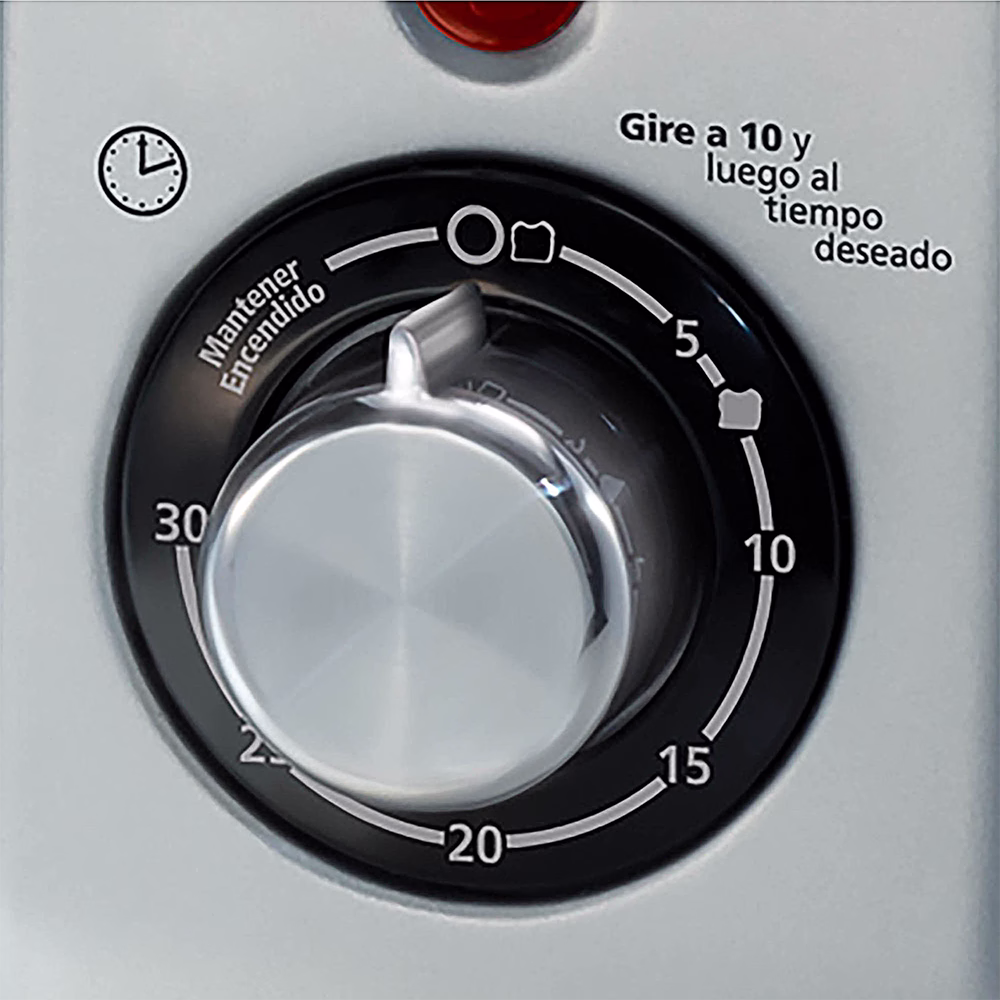 Horno tostador TSSTTV10LTB-013 10LTS 1000W Oster perilla de control de tiempo adquiérelo en granhogar