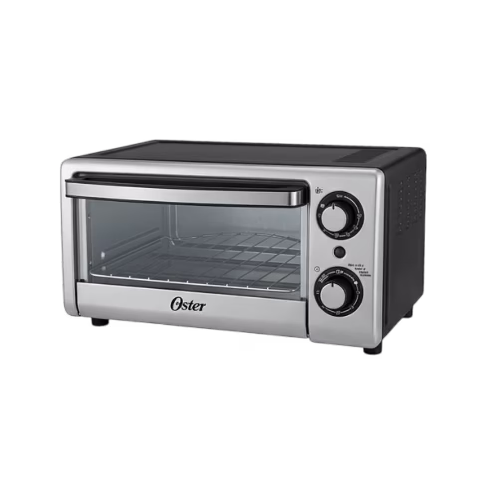 Horno tostador TSSTTV10LTB-013 10LTS 1000W Oster en diagonal derecha adquiérelo en granhogar