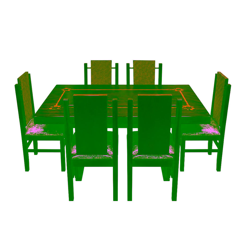 Juego de comedor de 6 sillas modelo Conejo marca Toro con mesa de madera encuentra en granhogar
