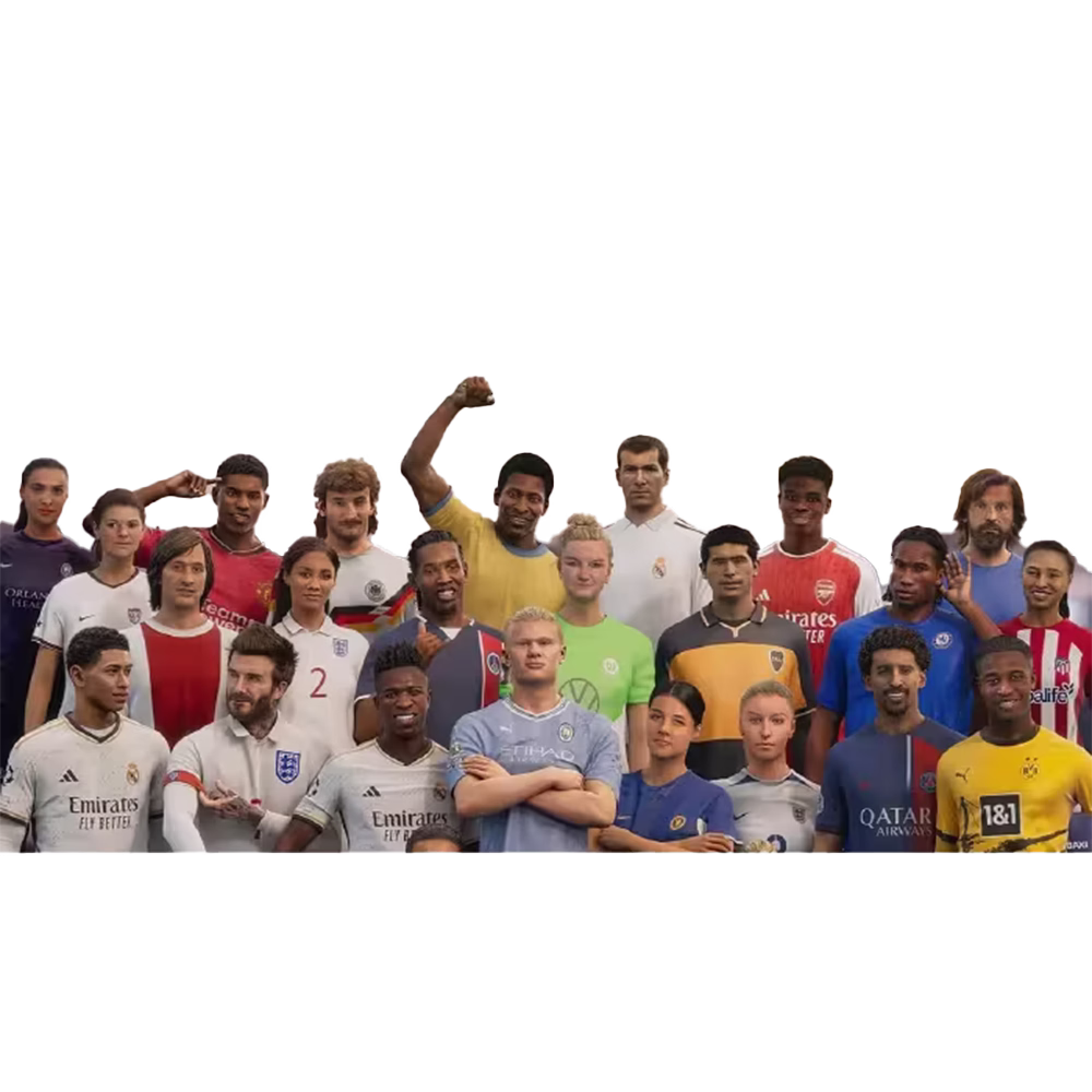 Juego de PlayStation 5 físico FC 24 Sony grupo de futbolistas profesionales adquiérelo en granhogar