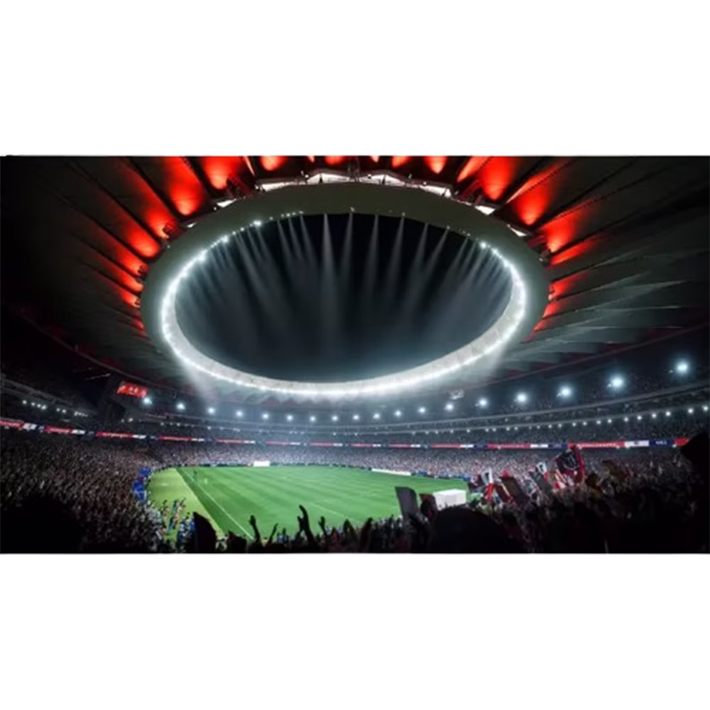 Juego de PlayStation 5 físico FC 24 Sony vista panorámica del estadio iluminado encuéntralo en granhogar