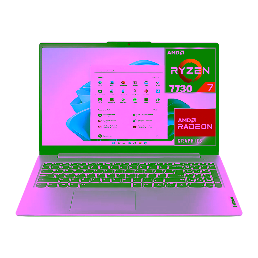 Computador portátil Lenovo IdeaPad Slim 3 de 15.6 pulgadas pantalla y teclado encuentra en granhogar
