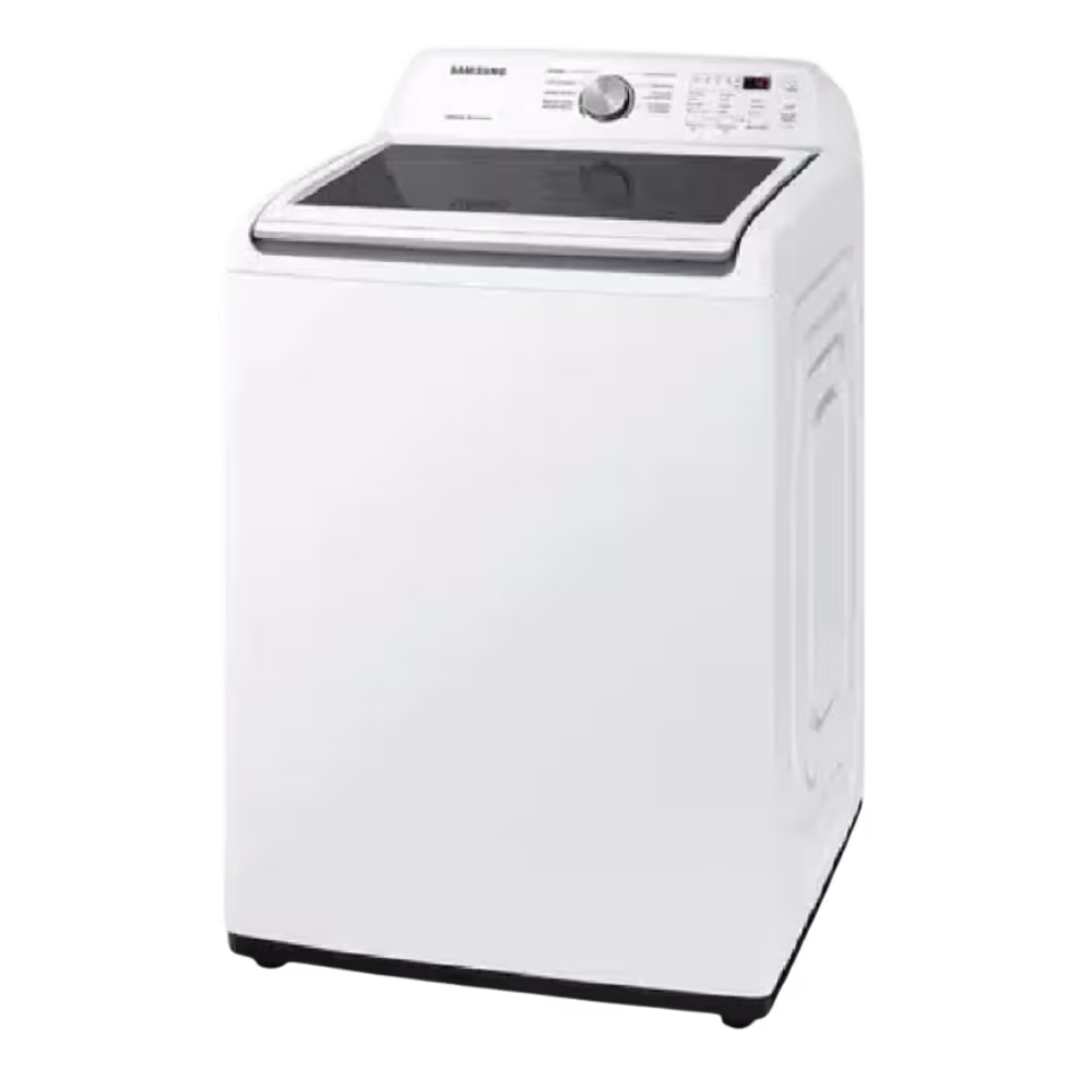 Lavadora automatica Samsung WA19A3353GW-AP panel digital trasero vista diagonal disponible en granhogar