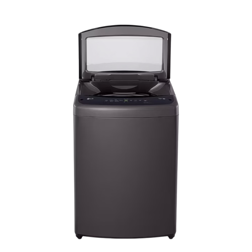 Lavadora automática WT19MVTM carga superior 19kg Inverter LG con la tapa abierta adquiérelo en granhogar