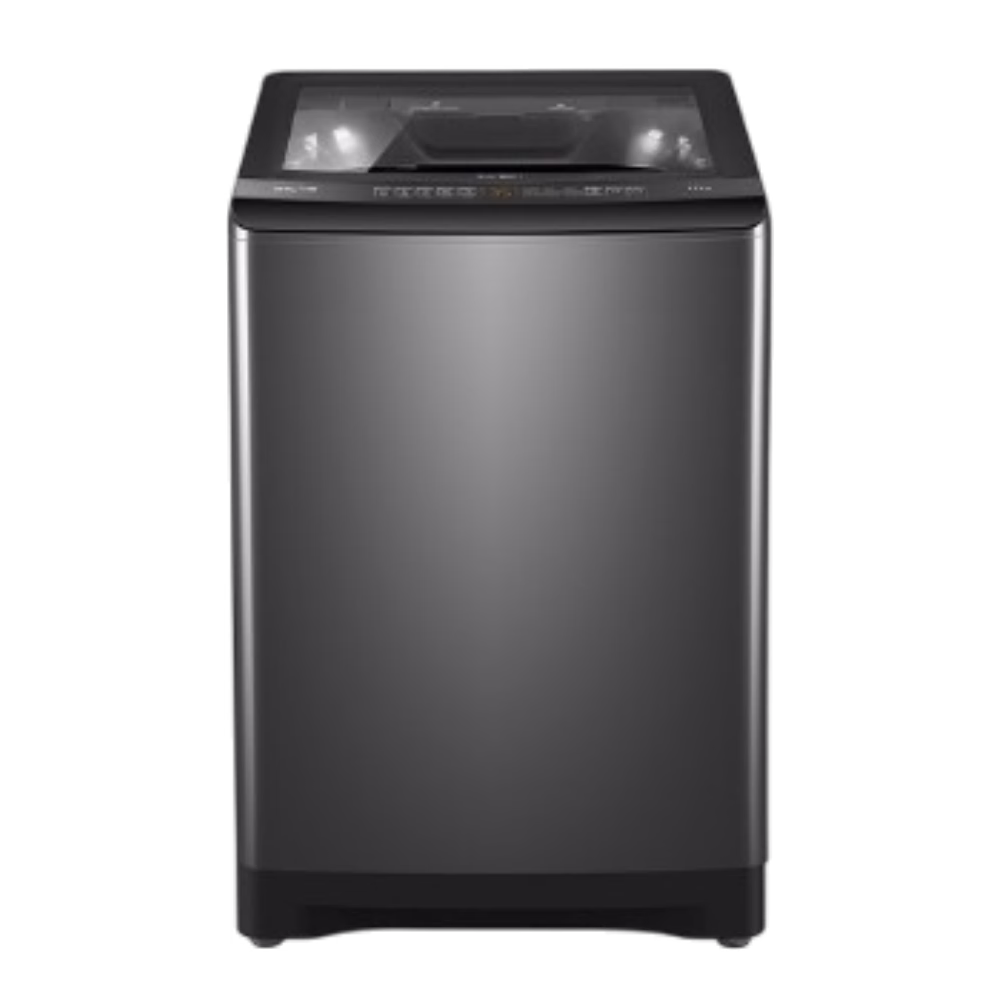 Lavadora de 17 kg Mabe LME7120WDGAB0 panel digital y tapa cerrada vista frontal. Solo en granhogar