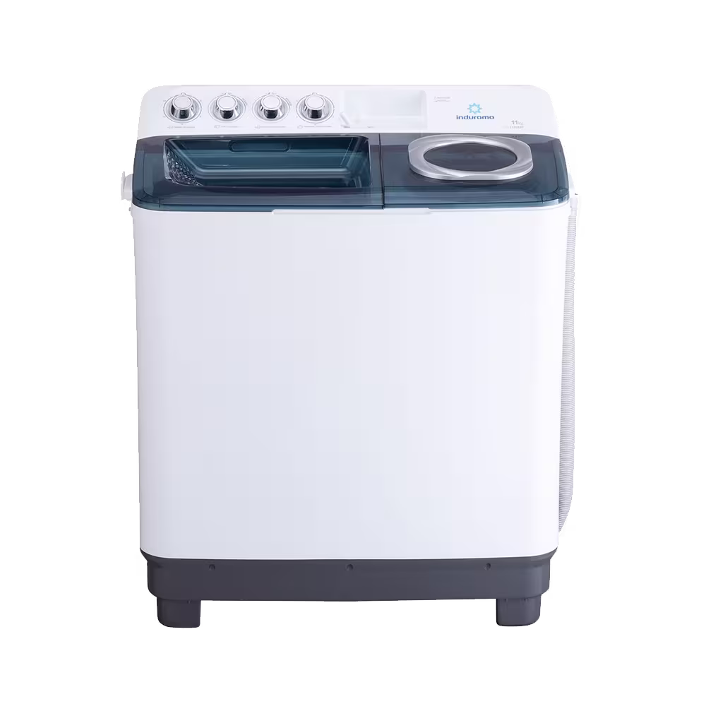 Lavadora doble tina Indurama LRI-11BLSAP 11 kg vista frontal. Encuéntrala en granhogar