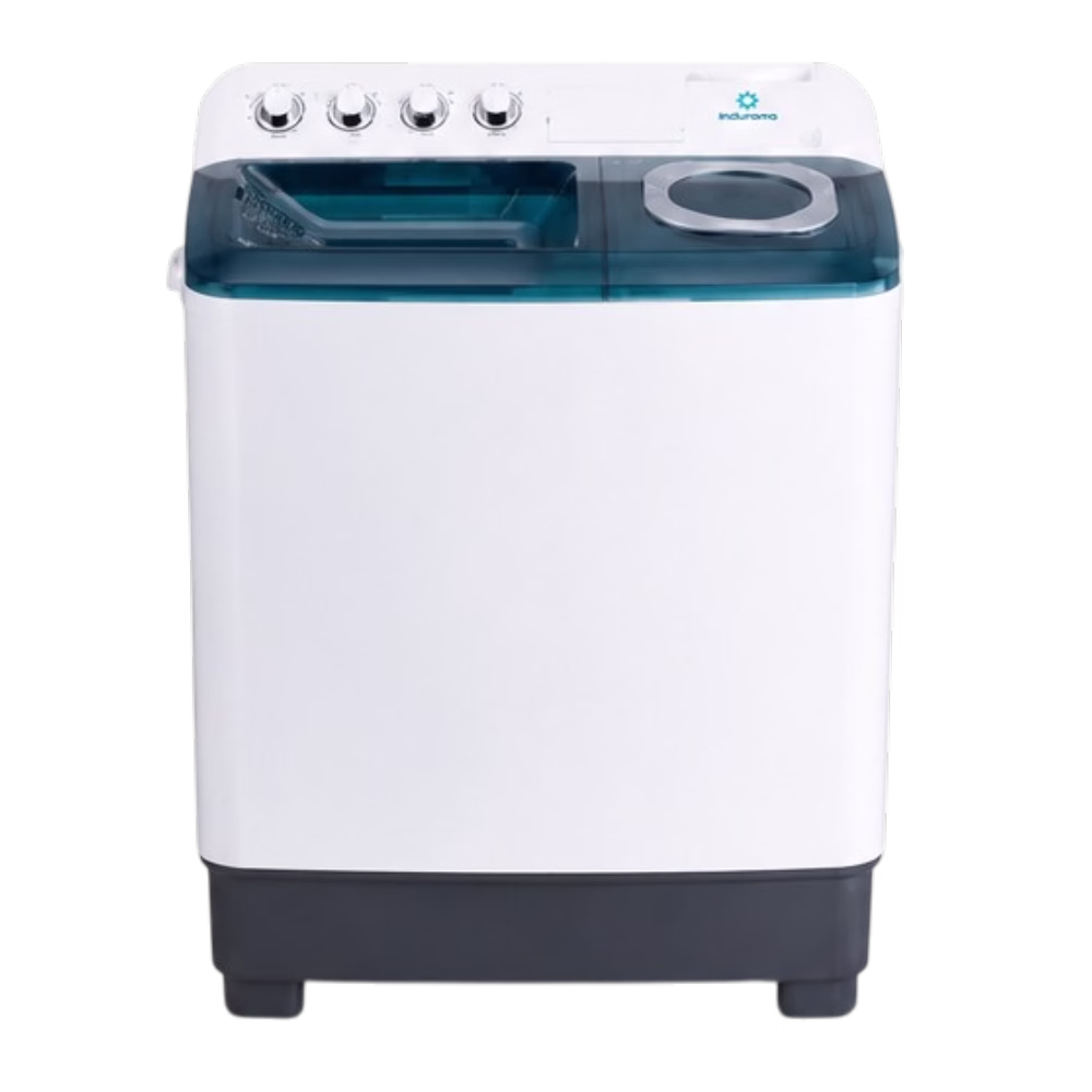 Lavadora doble tina LRI-18BLSA 18kg Indurama vista frontal, descúbrelo en granhogar