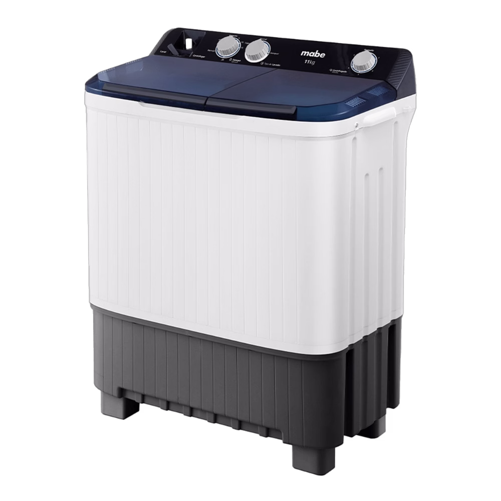 Vista diagonal derecha Lavadora Mabe LMDX1123HBAB0 disponible en granhogar