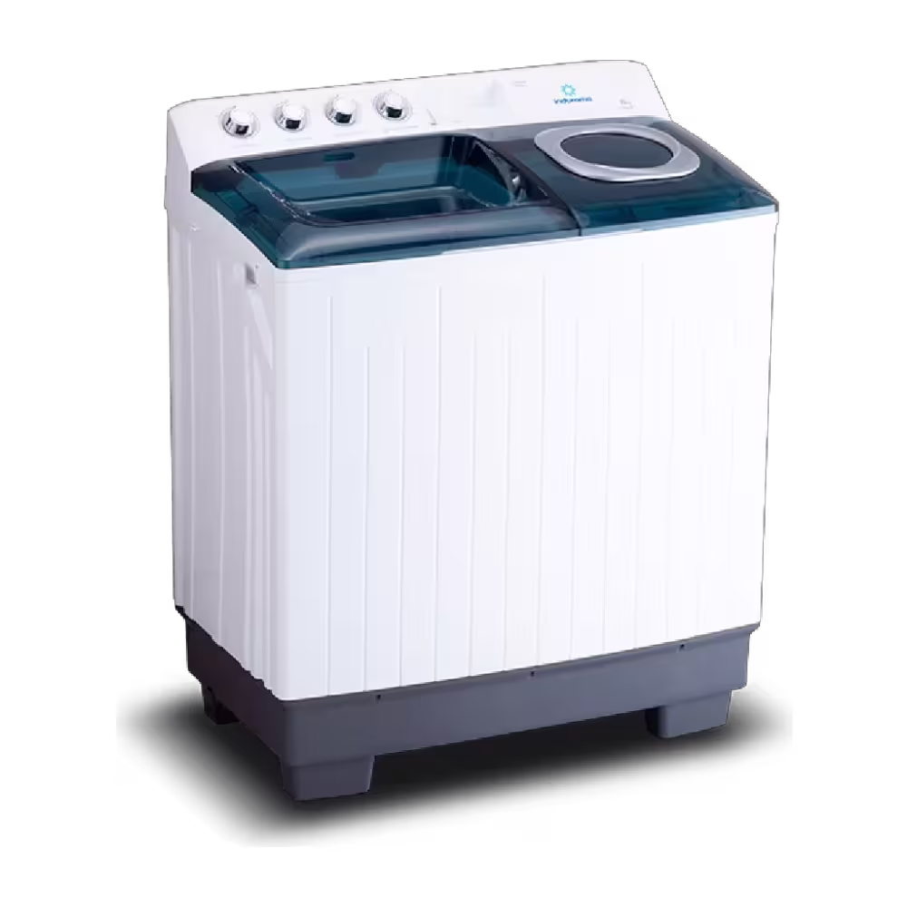 Lavadora doble tina Indurama Lri-15blsa 15kg diseño semiautomático vista izquierda disponible en granhogar