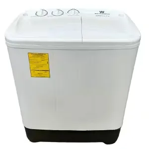 Lavadora doble tina White Westinghouse WWTB07M7MUWW de 7 kg vista frontal disponible en granhogar