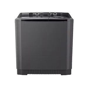 Lavadora doble tina LG WP15MAR de 15 kg carga superior color gris vista frontal disponible en granhogar