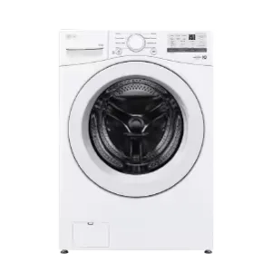 Lavadora de carga frontal LG WM25WV2S6W de 25 kg color blanco vista frontal disponible en granhogar