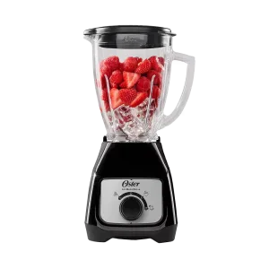 Licuadora Oster BLSTKAG-BRD-013 de 1.5 litros 550W negra vista frontal. Encuéntrala en granhogar