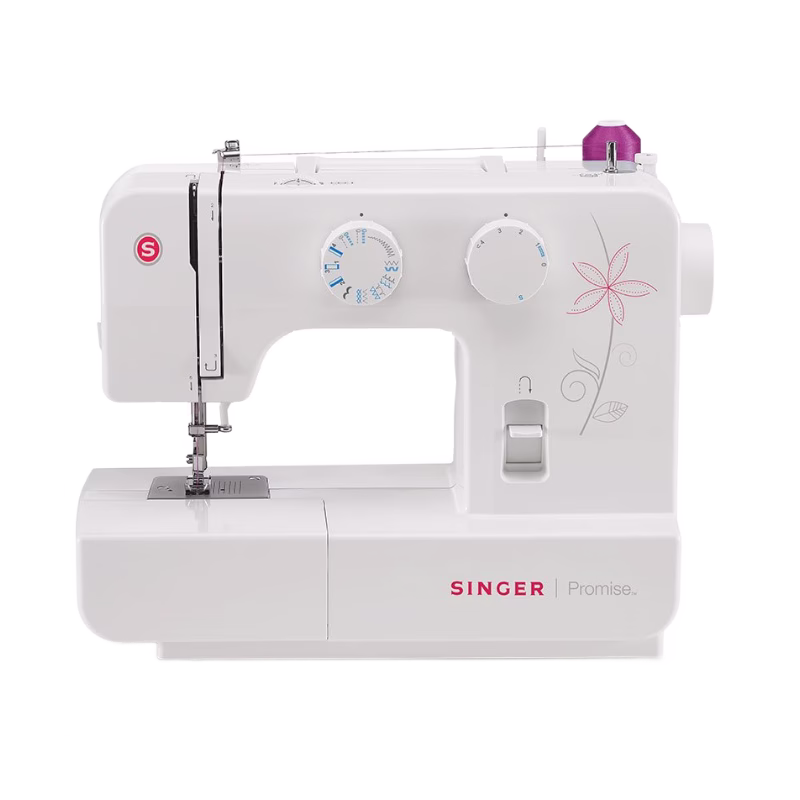 Maquina de coser Singer 1412 de 12 puntadas con brazo libre vista frontal completa disponible en granhogar
