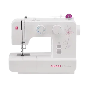 Maquina de coser Singer 1412 de 12 puntadas con brazo libre vista frontal completa disponible en granhogar