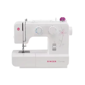 Maquina de coser Singer 1412 de 12 puntadas con brazo libre vista frontal completa disponible en granhogar