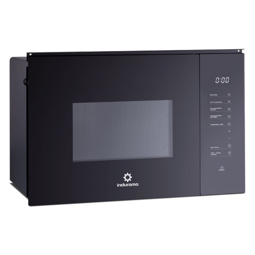 Horno microondas empotrable MWI-25NE 25 litros Indurama en diagonal derecha adquiérelo en granhogar