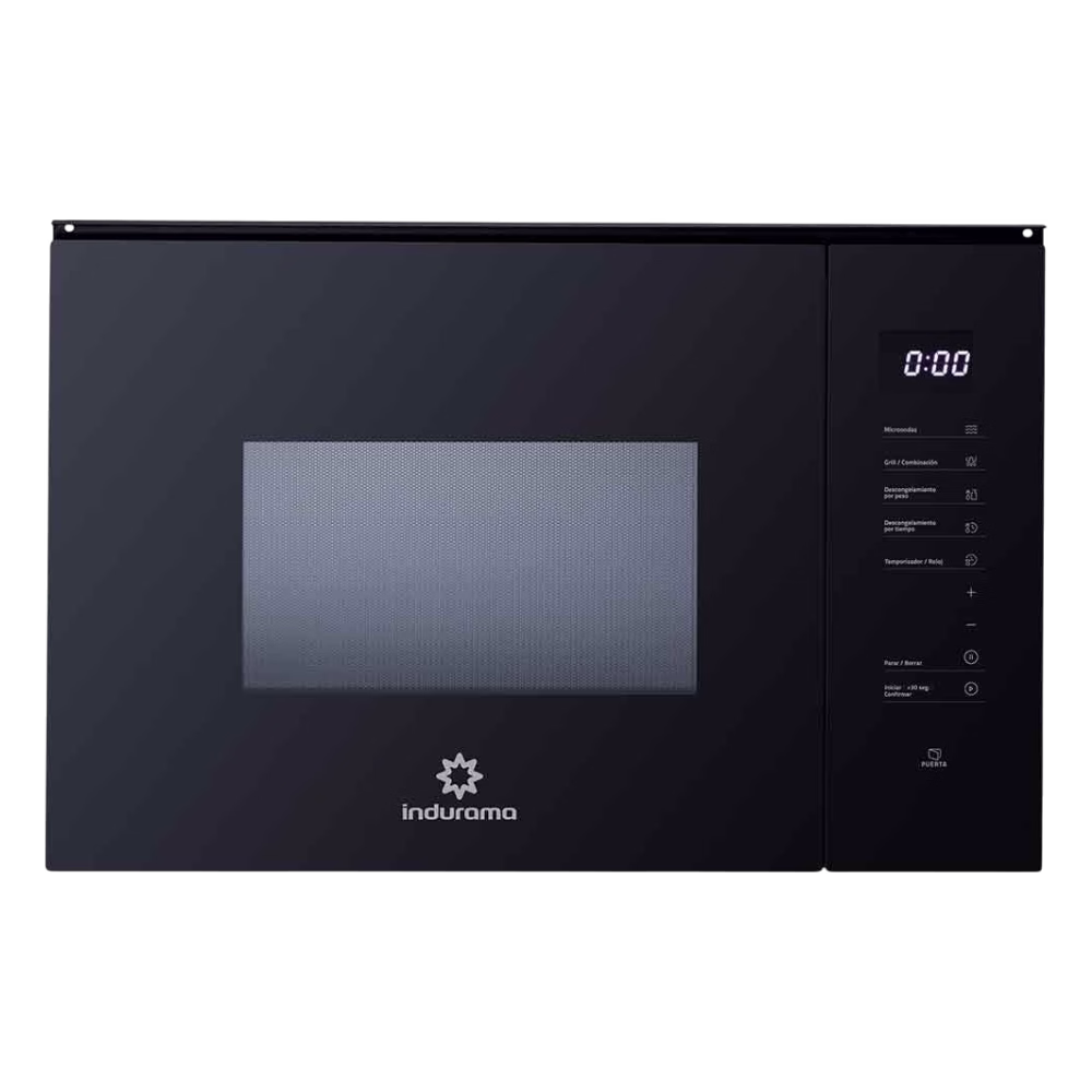 Horno microondas empotrable MWI-25NE 25 litros Indurama vista frontal descúbrelo en granhogar