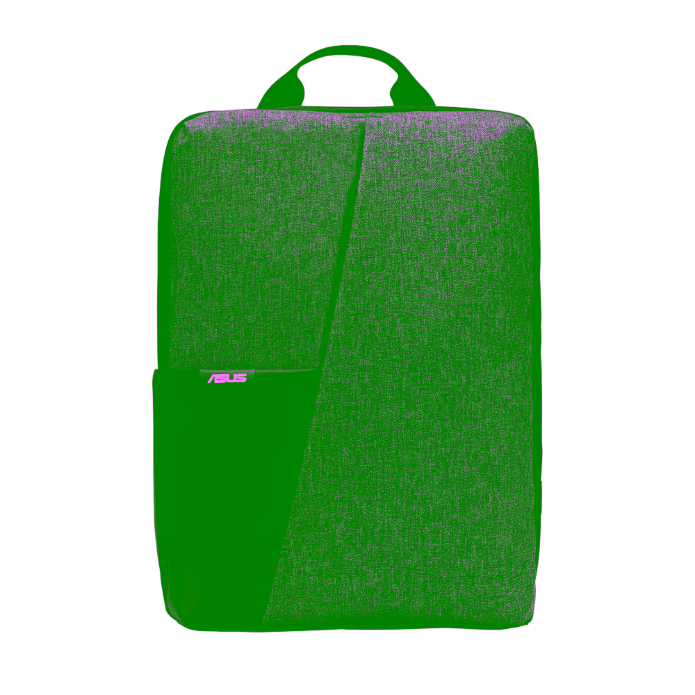 Mochila para laptop ASUS de 15.6 pulgadas color gris vista frontal recta encuentra en granhogar