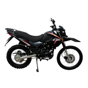 Moto 200GY-2 Ranger negra vista lateral completa descúbrelo en granhogar