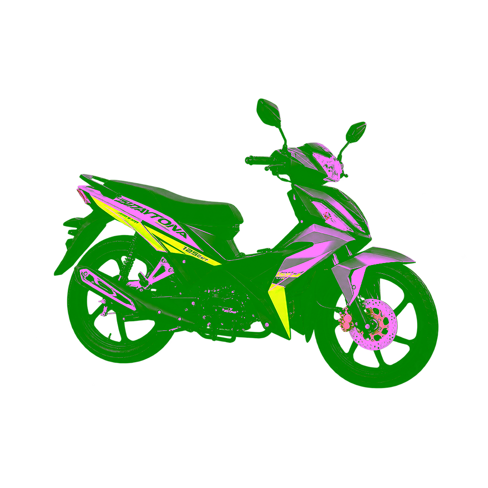 Motocicleta Daytona CX7 EVO 125cc de 4 velocidades perfil diagonal derecho cómprala en granhogar