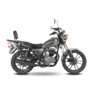 Motocicleta crucero Daytona DY200 con respaldo de asiento vista lateral derecha encuentra en granhogar