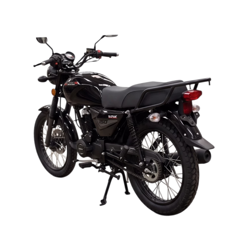 Moto DY150 Workforce Daytona negra vista posterior encuéntralo en granhogar