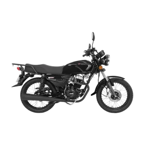 Moto DY150 Workforce Daytona negra vista lateral completa descúbrelo en granhogar