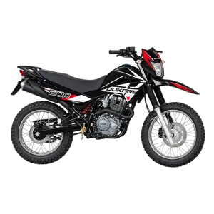 Moto Dukare DK200B de 200 cc y 5 velocidades color negro vista lateral derecha consigue en granhogar