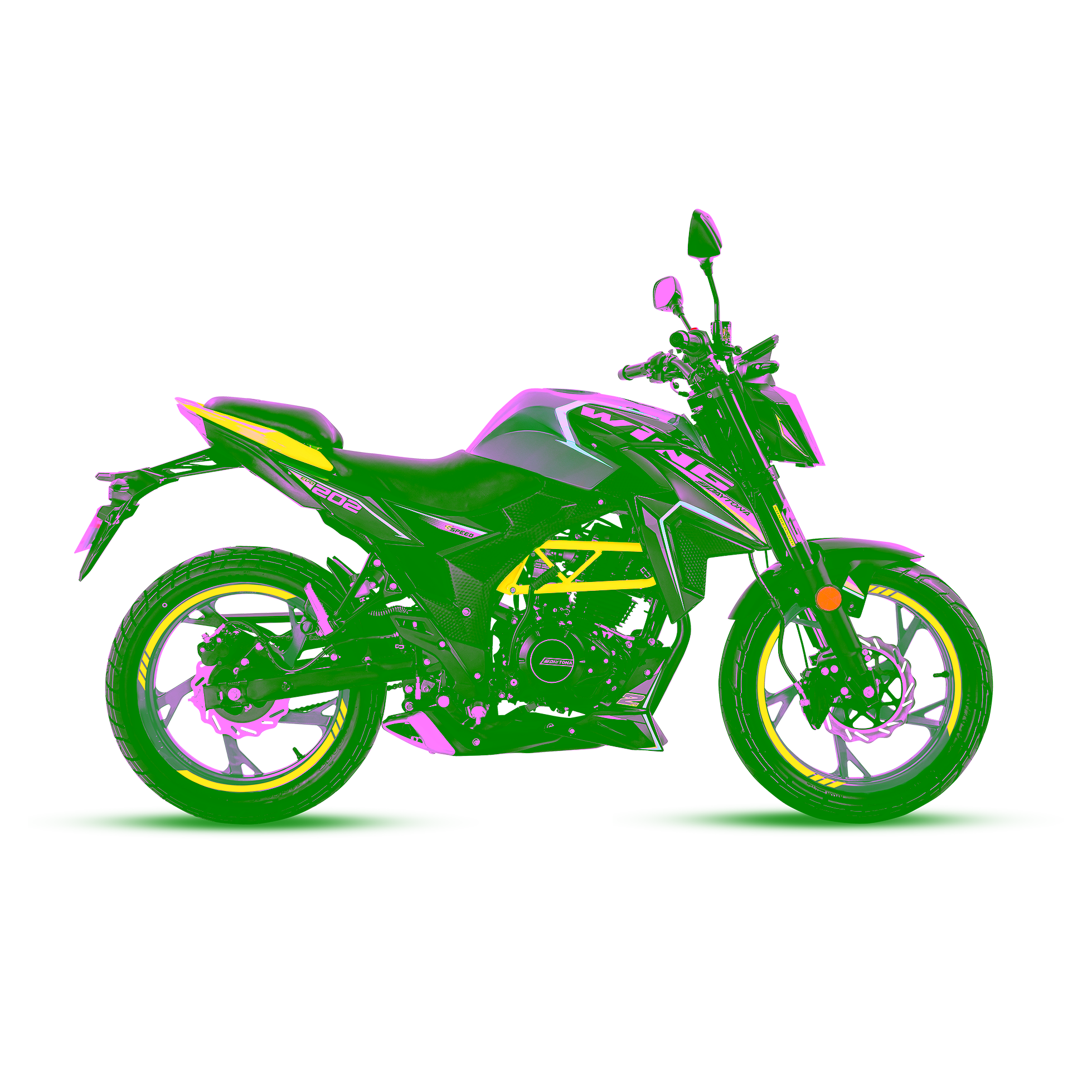 moto dytona dy200 wing evo ii perfil verde